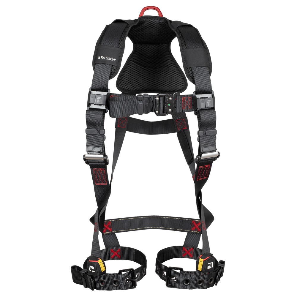 FallTech 8143B FT-Iron 1D Standard Non-Belted Full Body Harness, Tongue Buckle Leg Adjustment