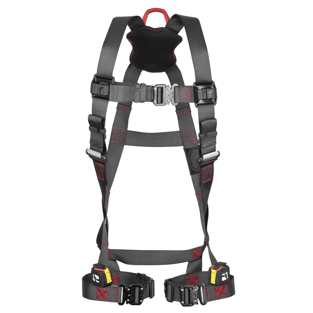 FallTech 8141 FT-Iron 1D Standard Non-Belted Full Body Harness, Quick Connect Buckle Leg Adjustment