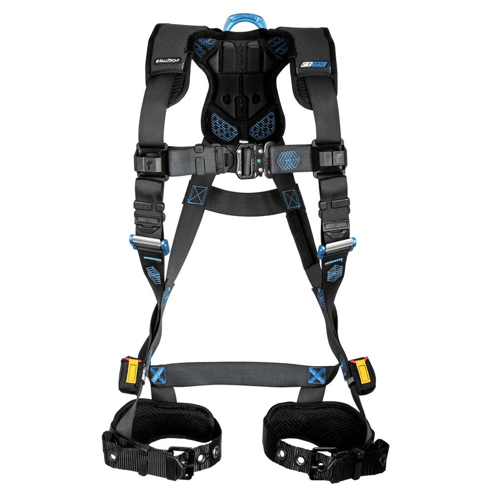 FallTech 8128B FT-One 1D Standard Non-Belted Full Body Harness, Tongue Buckle Leg Adjustments