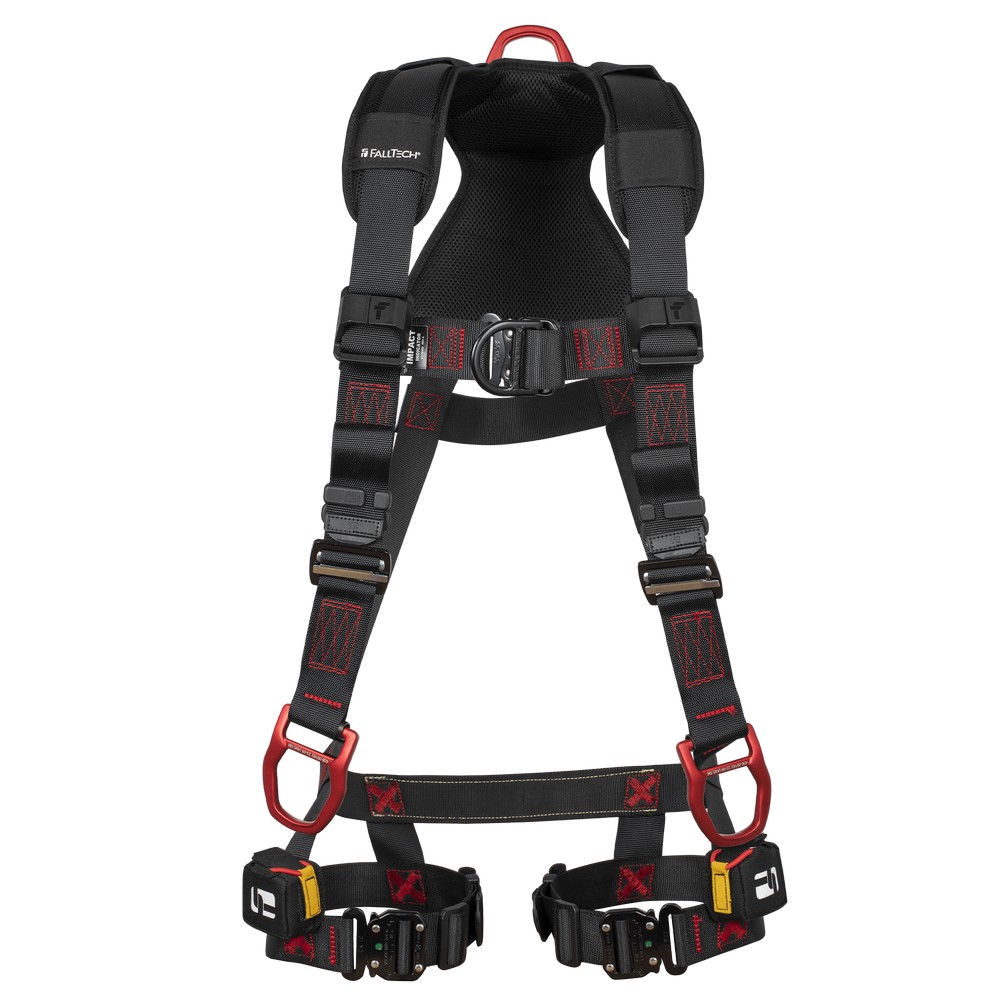 FallTech 8142FDQC FT-Iron 3D+FD Climbing Non-Belted Full Body Harness, Quck Connect Adjustments
