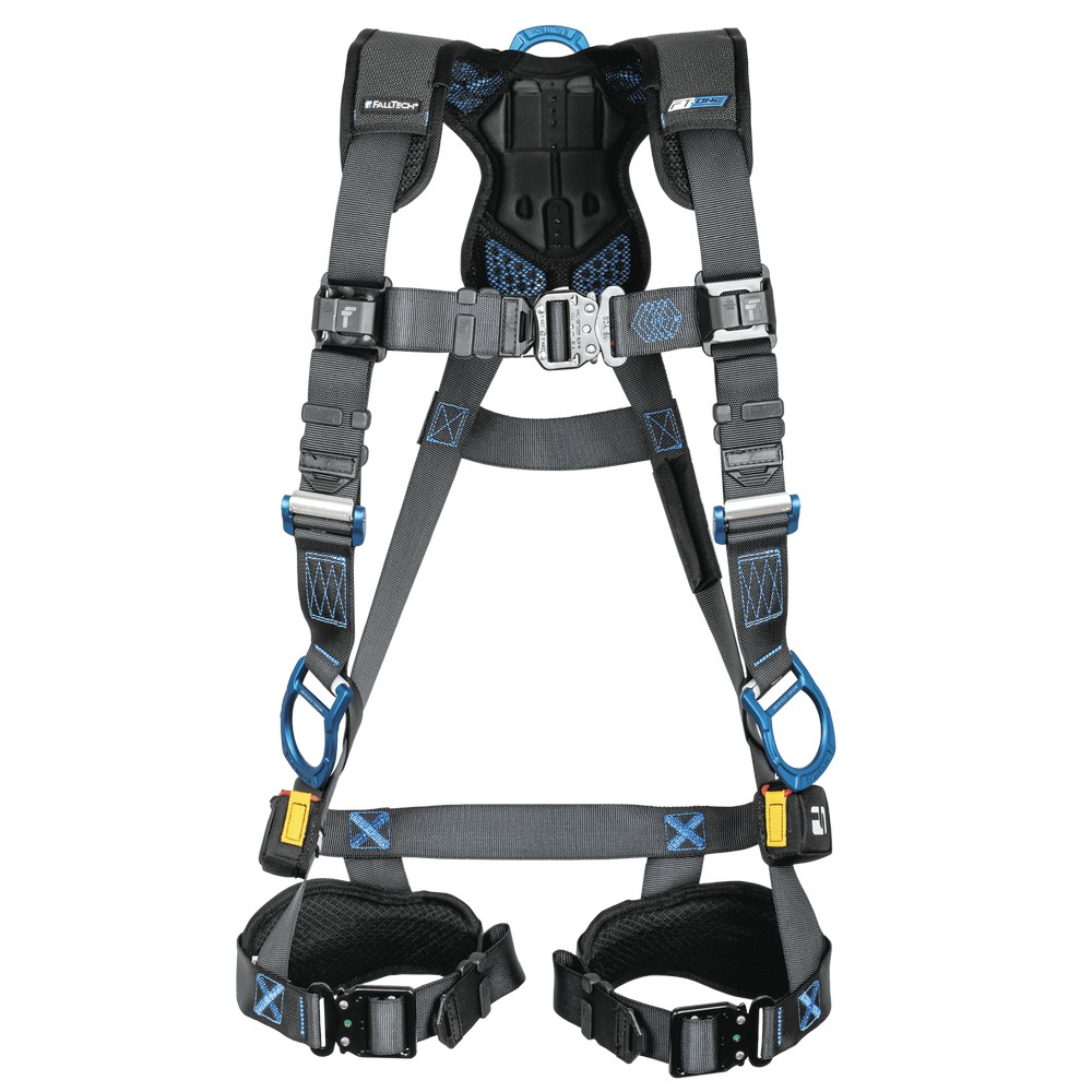 FallTech 8124B3DQC FT-One 3D Standard Non-Belted Full Body Harness, Quick Connect Adjustments