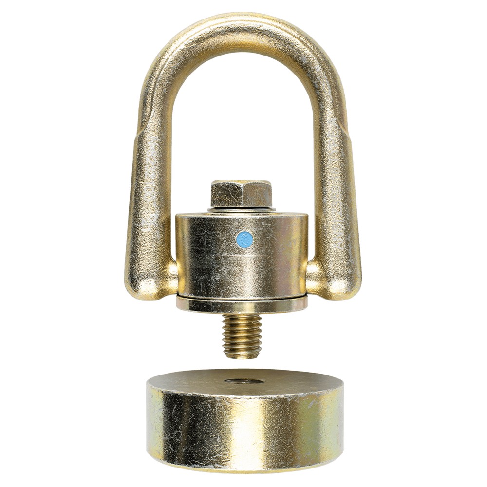 FallTech 7393BW Rotating Weld-on D-Ring Anchor w/Puck + Bolt, 10k