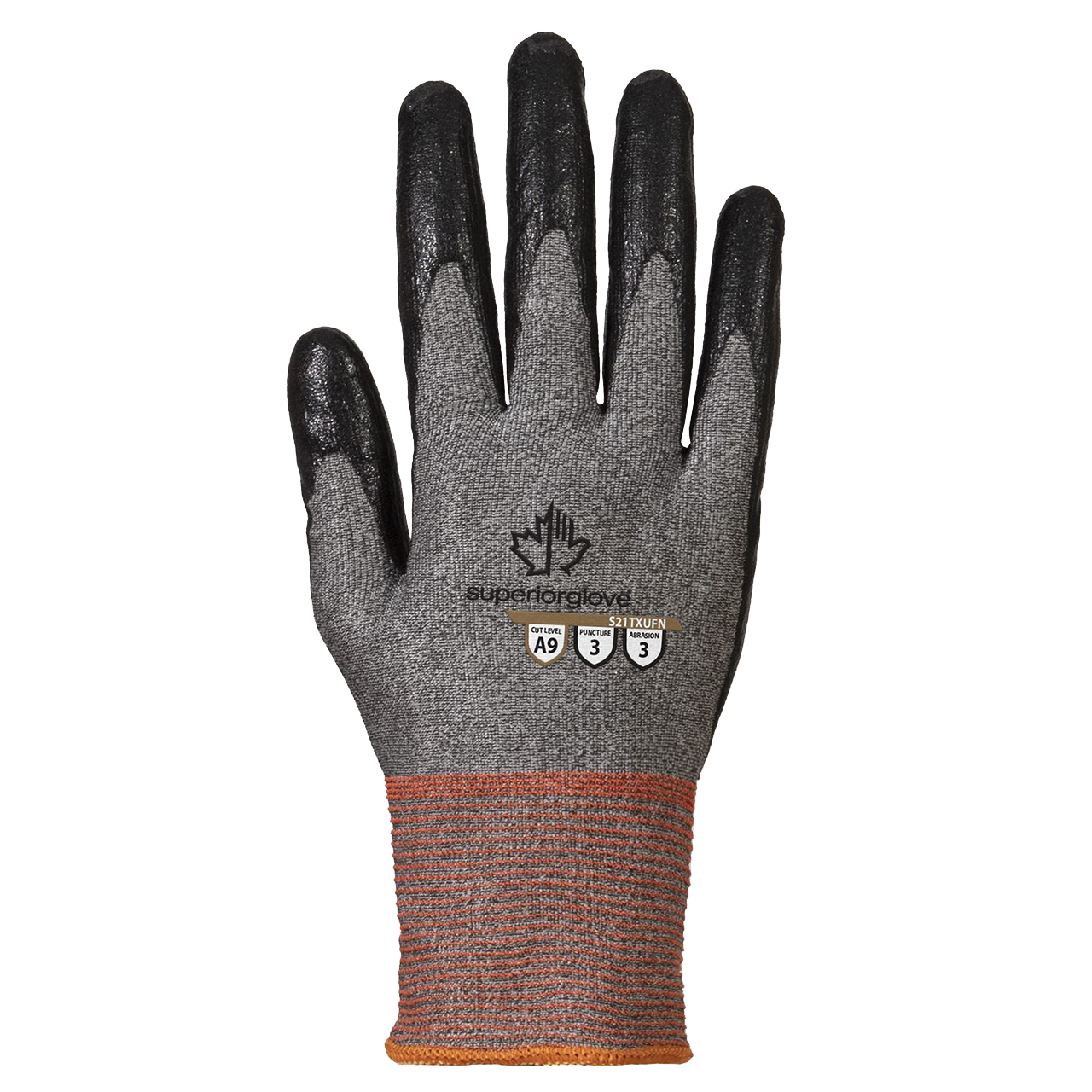 Superior Glove S21TXUFN Superior Touch 21-Gauge TenActiv with Nitrile Palm, A9 Glove
