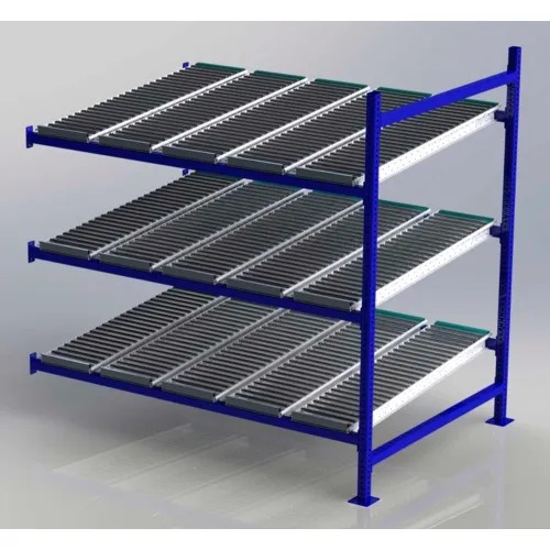 UNEX FC99SR72483-A Flow Cell Heavy Duty Gravity Rack Add-On 72"W x 48"D x 72"H with 3 Levels