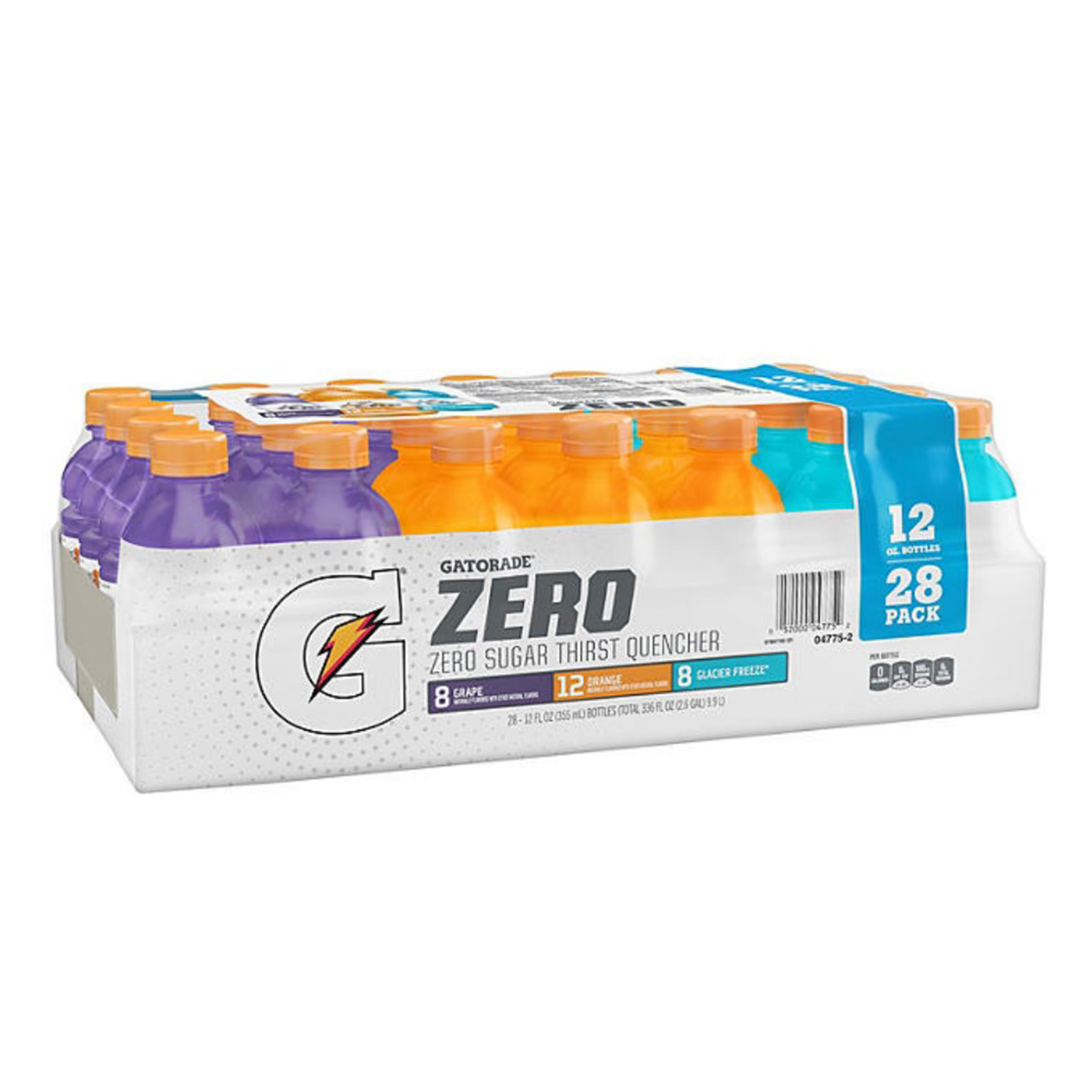 Gatorade 980175812 Gatorade ZERO Sugar Thirst Quencher, Variety Pack, 12 lf. oz, 28/Case
