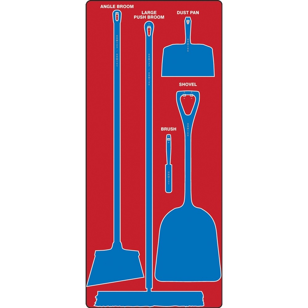 AccuformNMC PSB110RDBU Dry Zone Store-Boards Shadow Boards Accu-Shield Red Blue Board Only