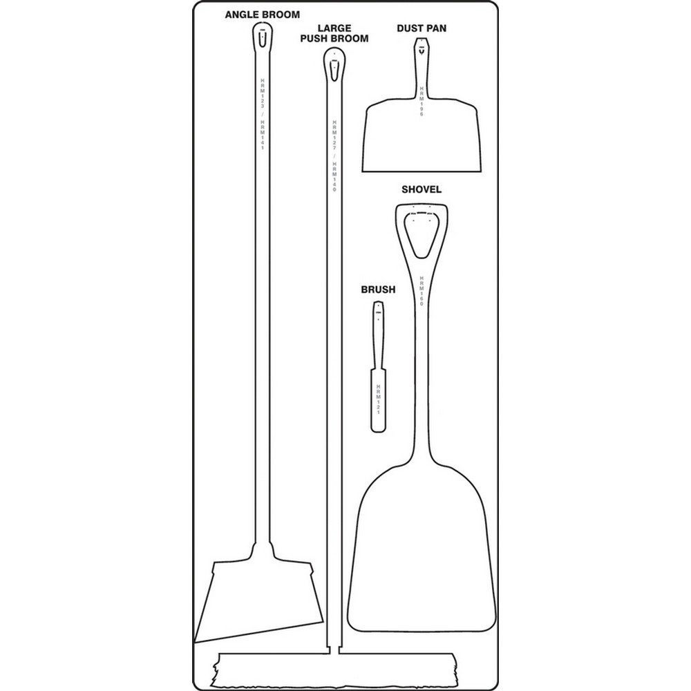AccuformNMC PSB110WTWT Dry Zone Store-Boards Shadow Boards Accu-Shield White White Board Only