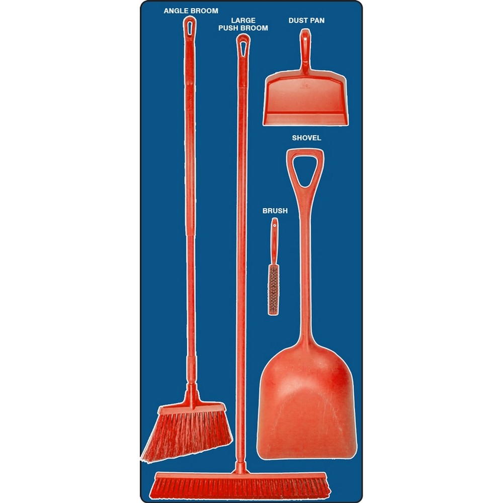 AccuformNMC PSB112BURD Dry Zone Store-Boards Shadow Boards Accu-Shield Blue Red Combo Kit