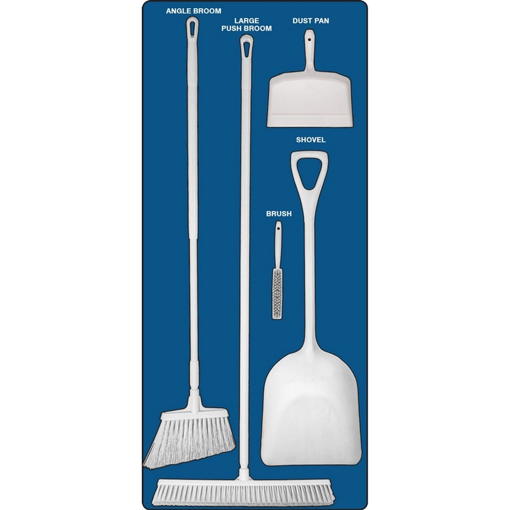 AccuformNMC PSB112BUWT Dry Zone Store-Boards Shadow Boards Accu-Shield Blue White Combo Kit