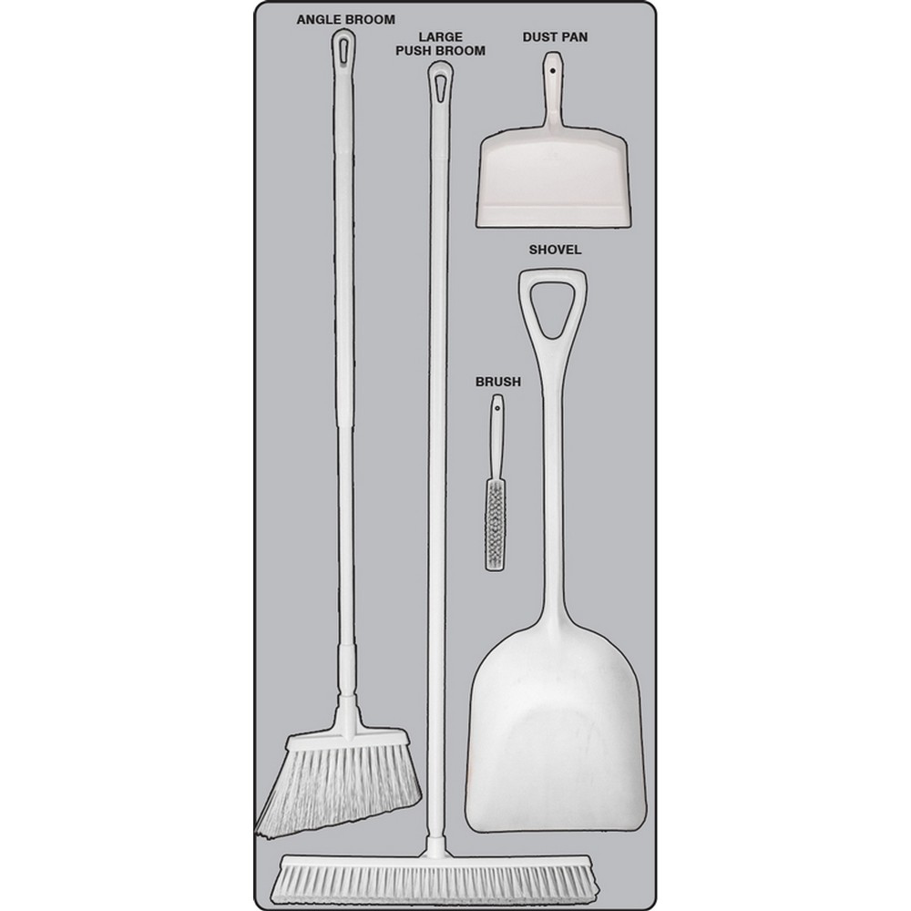 AccuformNMC PSB112GTWT Dry Zone Store-Boards Shadow Boards Accu-Shield Graphite White Combo Kit