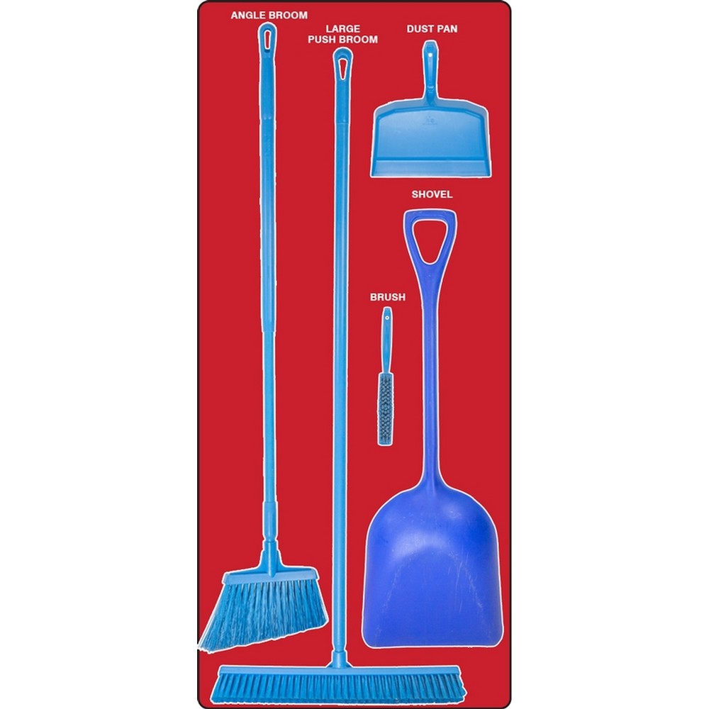 AccuformNMC PSB112RDBU Dry Zone Store-Boards Shadow Boards Accu-Shield Red Blue Combo Kit