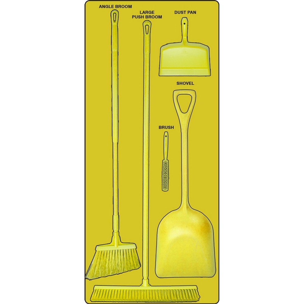 AccuformNMC PSB112YLYL Dry Zone Store-Boards Shadow Boards Accu-Shield Yellow Yellow Combo Kit