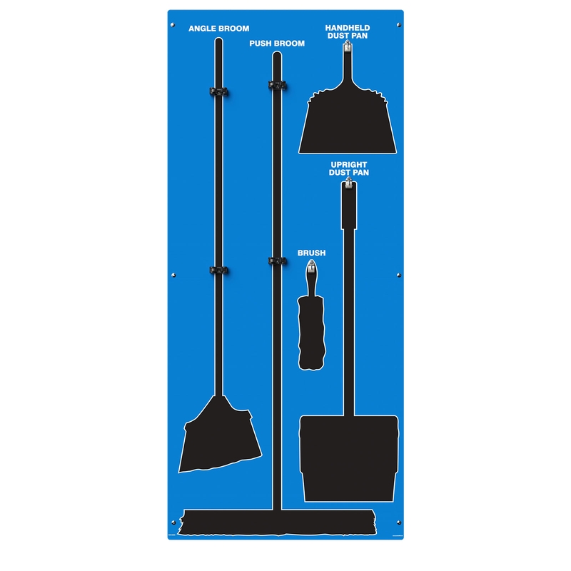 AccuformNMC PSB114BUBK Clean & Sweep Store-Boards Shadow Boards Accu-Shield Blue Black Board Only