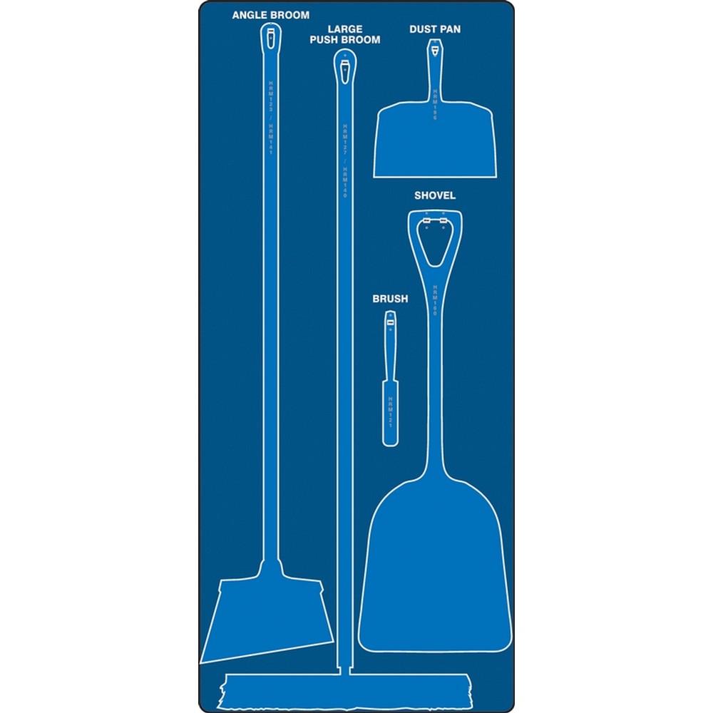 AccuformNMC PSB610BUBU Dry Zone Store-Boards Shadow Boards Max-Duty Aluminum Blue Blue Board Only