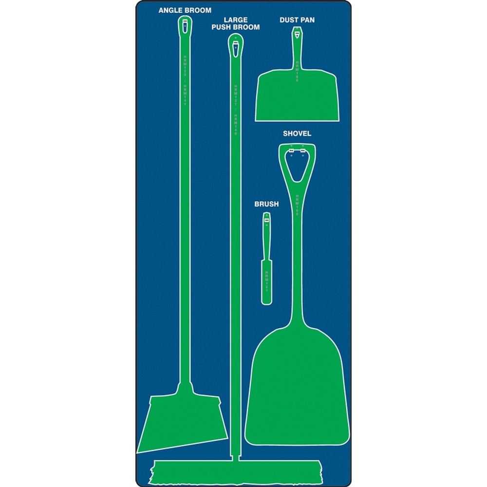AccuformNMC PSB610BUGN Dry Zone Store-Boards Shadow Boards Max-Duty Aluminum Blue Green Board Only