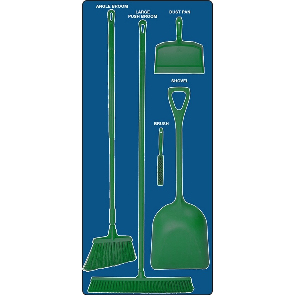 AccuformNMC PSB710BUGN Dry Zone Store-Boards Shadow Boards Ultra Aluma-Lite Blue Green Board Only