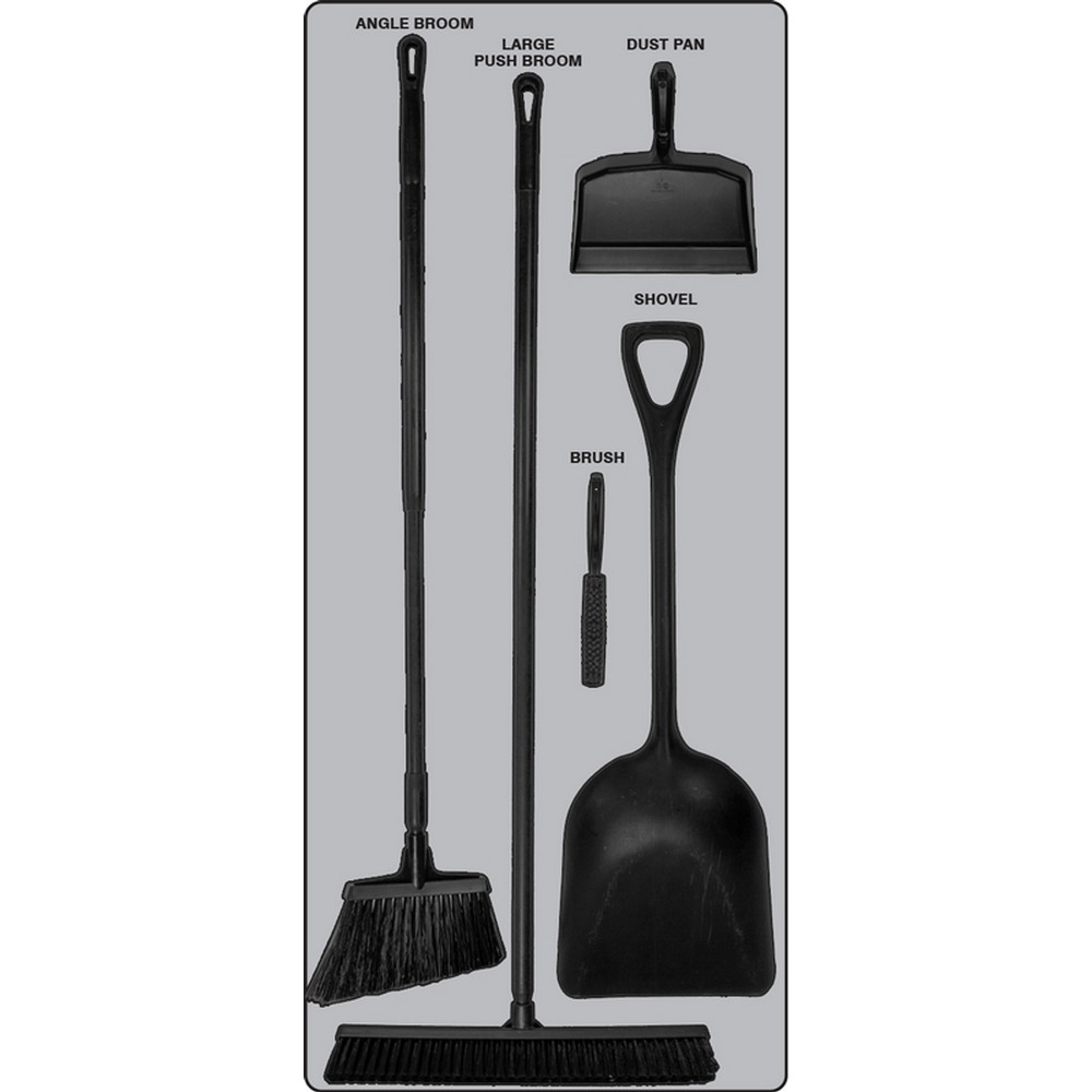 AccuformNMC PSB710GTBK Dry Zone Store-Boards Shadow Boards Ultra Aluma-Lite Graphite Black Board Only