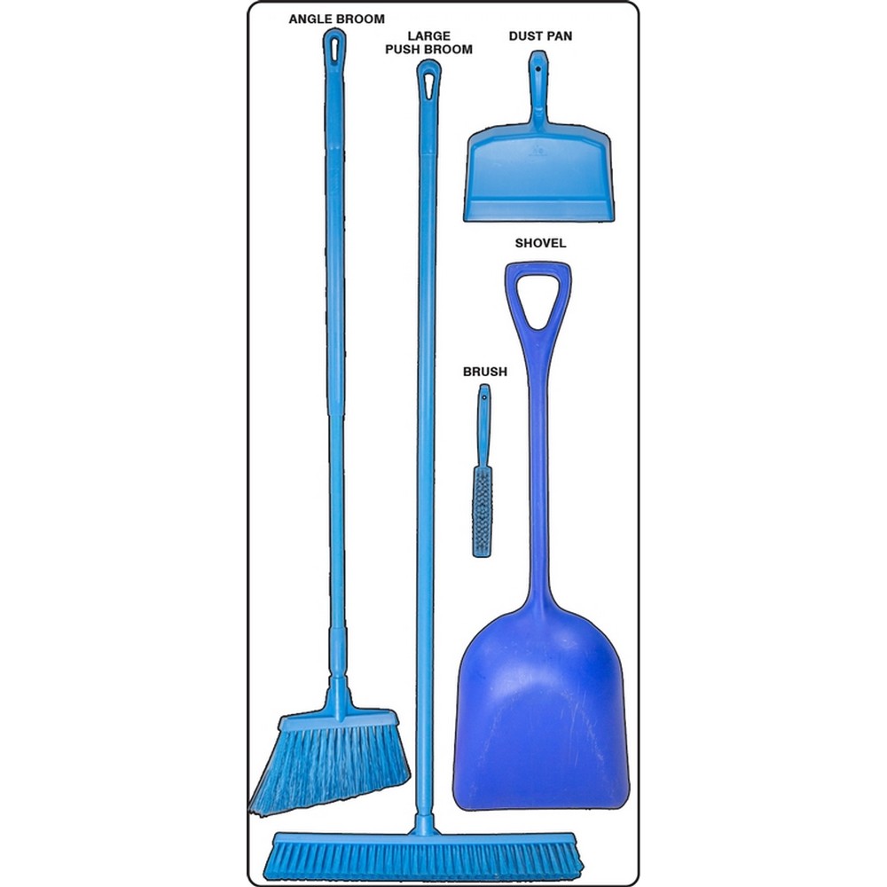 AccuformNMC PSB710WTBU Dry Zone Store-Boards Shadow Boards Ultra Aluma-Lite White Blue Board Only