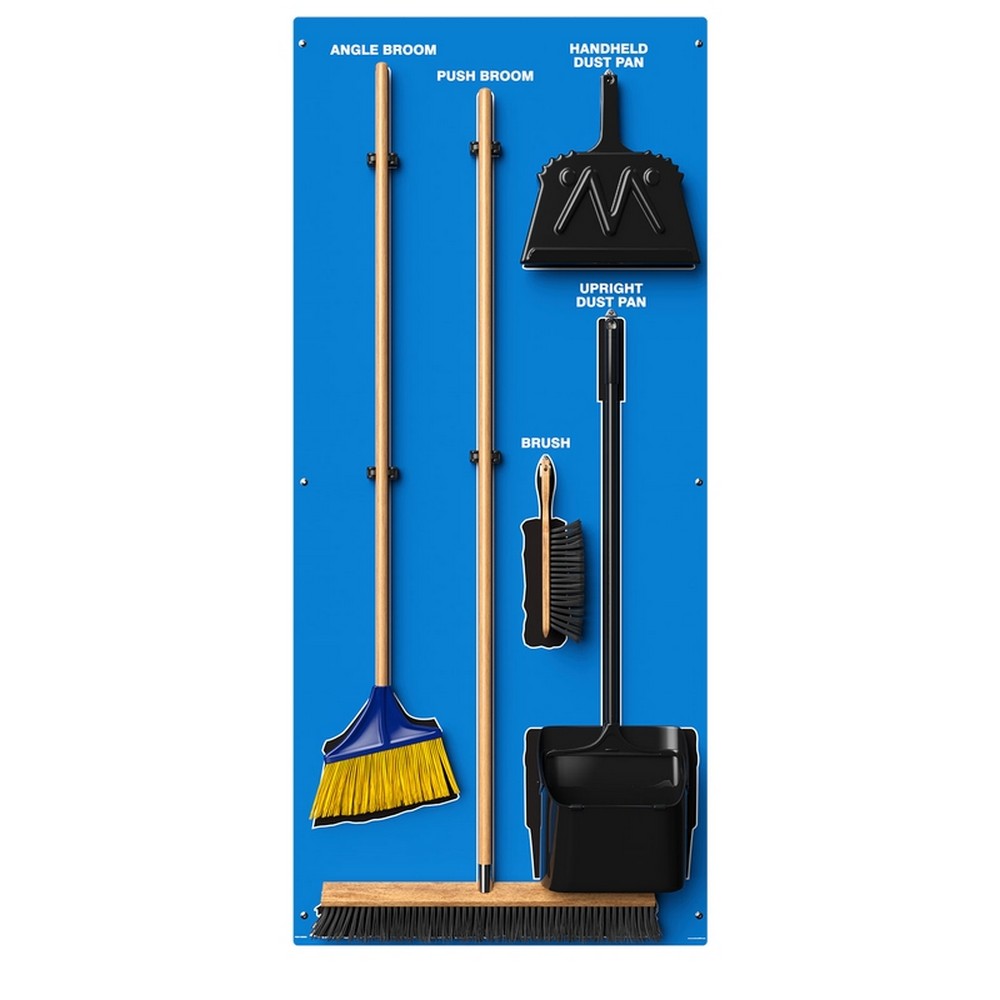 AccuformNMC PSB716BUBK Clean & Sweep Store-Boards Combo Kit Shadow Boards Ultra Aluma-Lite Blue Black Combo Kit