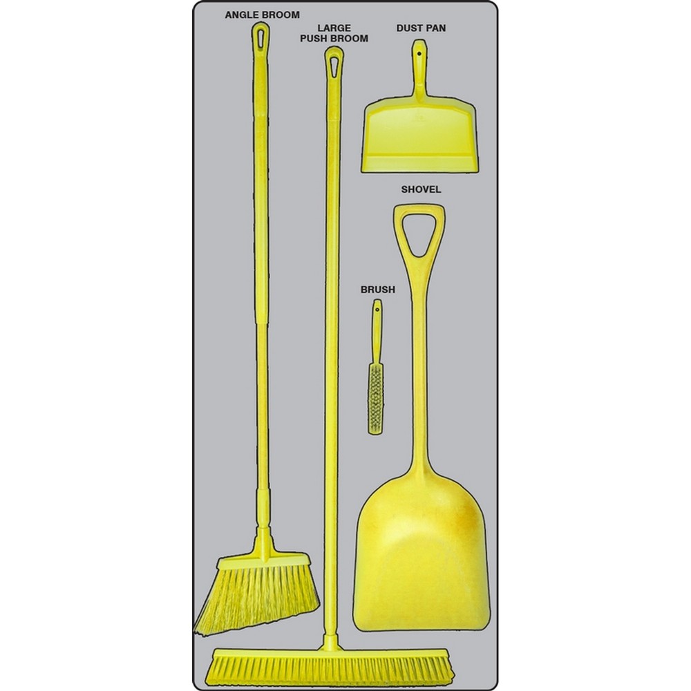 AccuformNMC PSB910GTYL Dry Zone Store-Boards Shadow Boards FB-X Accu-Shield Graphite Yellow Board Only