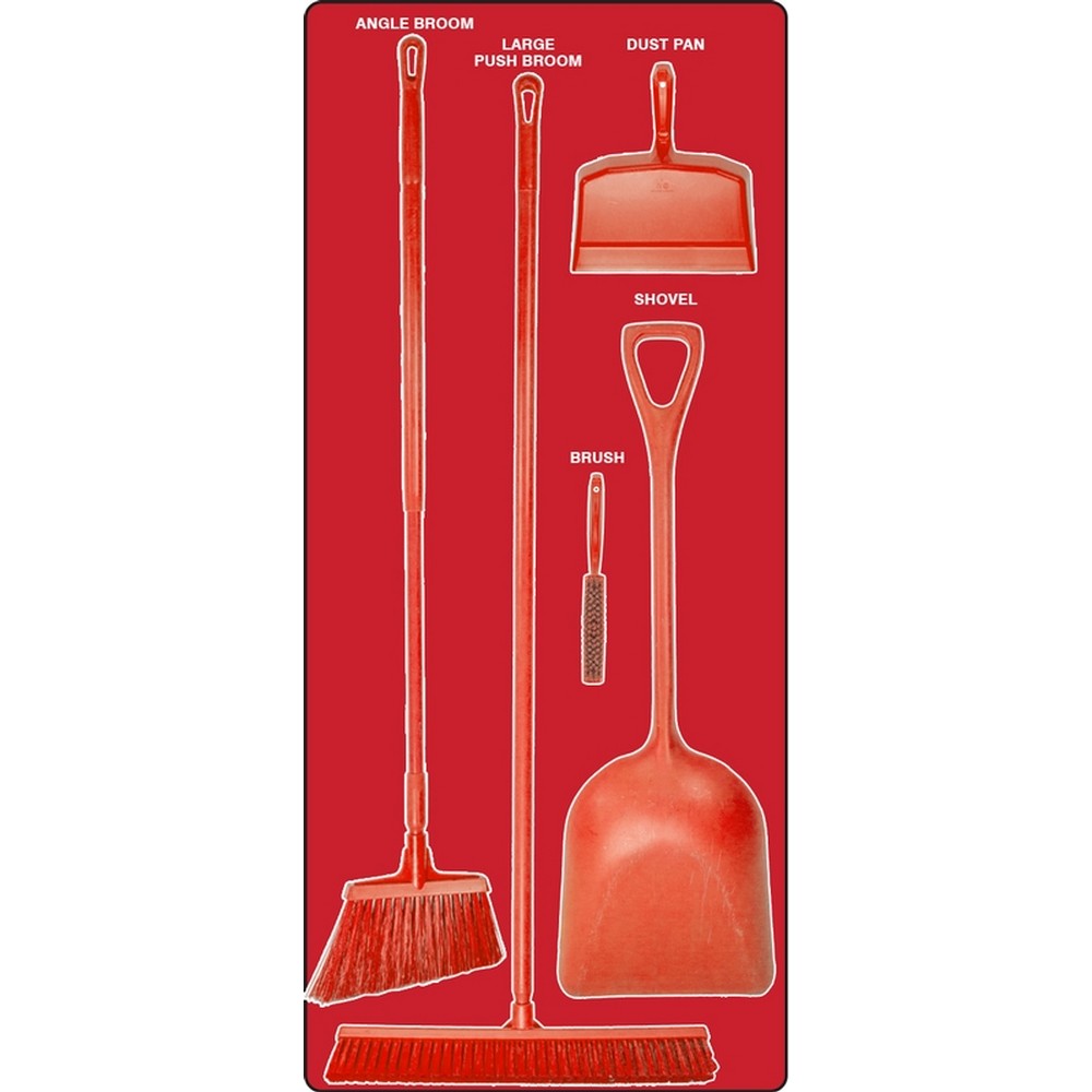 AccuformNMC PSB910RDRD Dry Zone Store-Boards Shadow Boards FB-X Accu-Shield Red Red Board Only