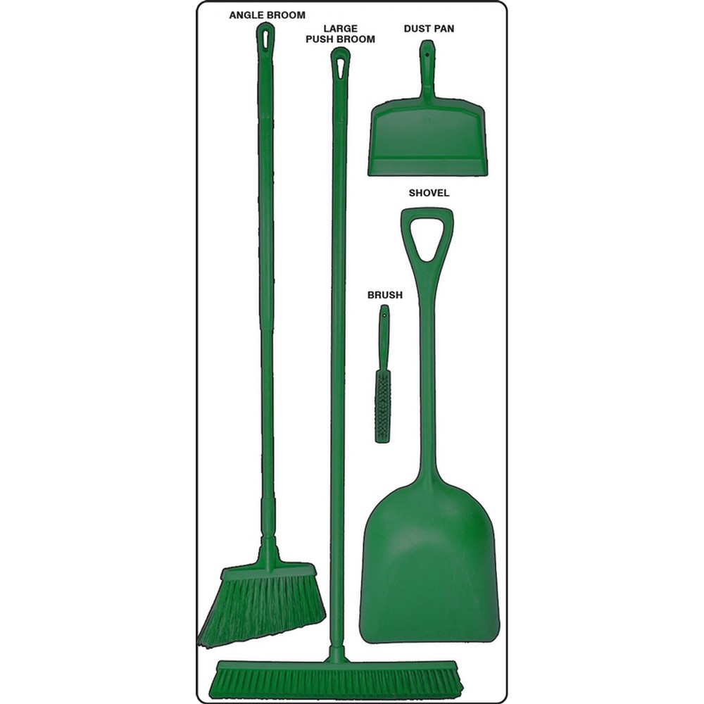 AccuformNMC PSB910WTGN Dry Zone Store-Boards Shadow Boards FB-X Accu-Shield White Green Board Only