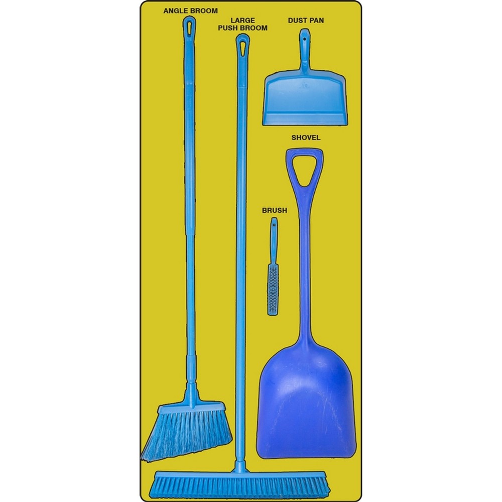 AccuformNMC PSB910YLBU Dry Zone Store-Boards Shadow Boards FB-X Accu-Shield Yellow Blue Board Only