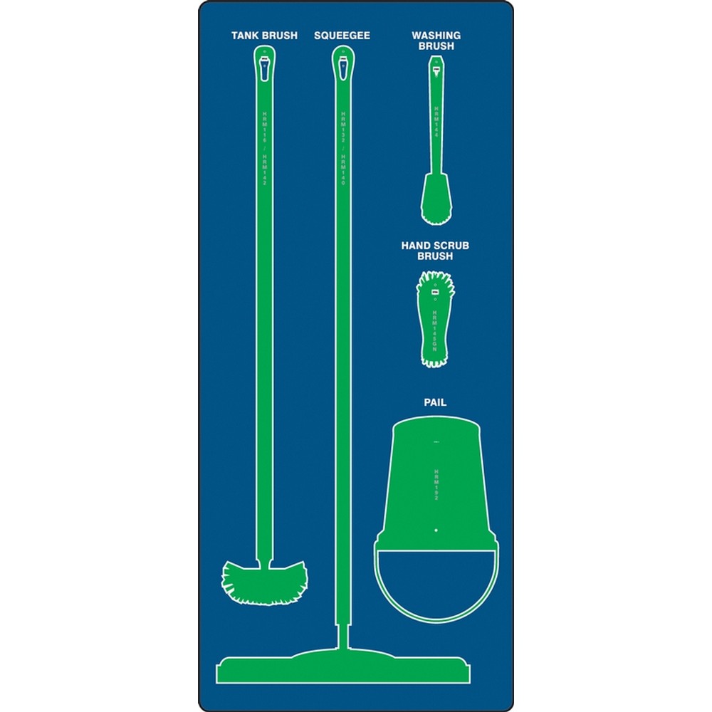 AccuformNMC PSB911BUGN Wet Zone Store-Boards Shadow Boards FB-X Accu-Shield Blue Green Board Only