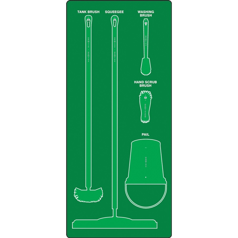 AccuformNMC PSB911GNGN Wet Zone Store-Boards Shadow Boards FB-X Accu-Shield Green Green Board Only