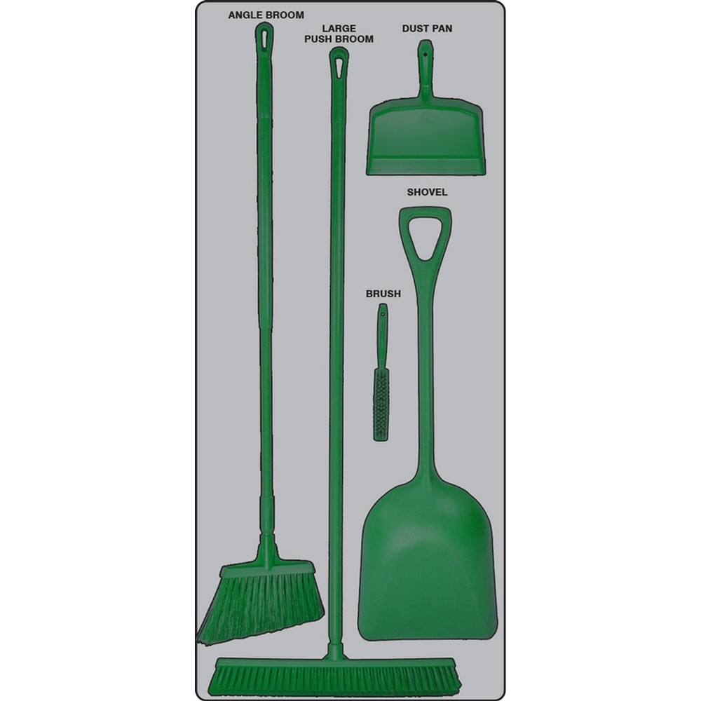 AccuformNMC PSB912GTGN Dry Zone Store-Boards Shadow Boards FB-X Accu-Shield Graphite Green Combo Kit