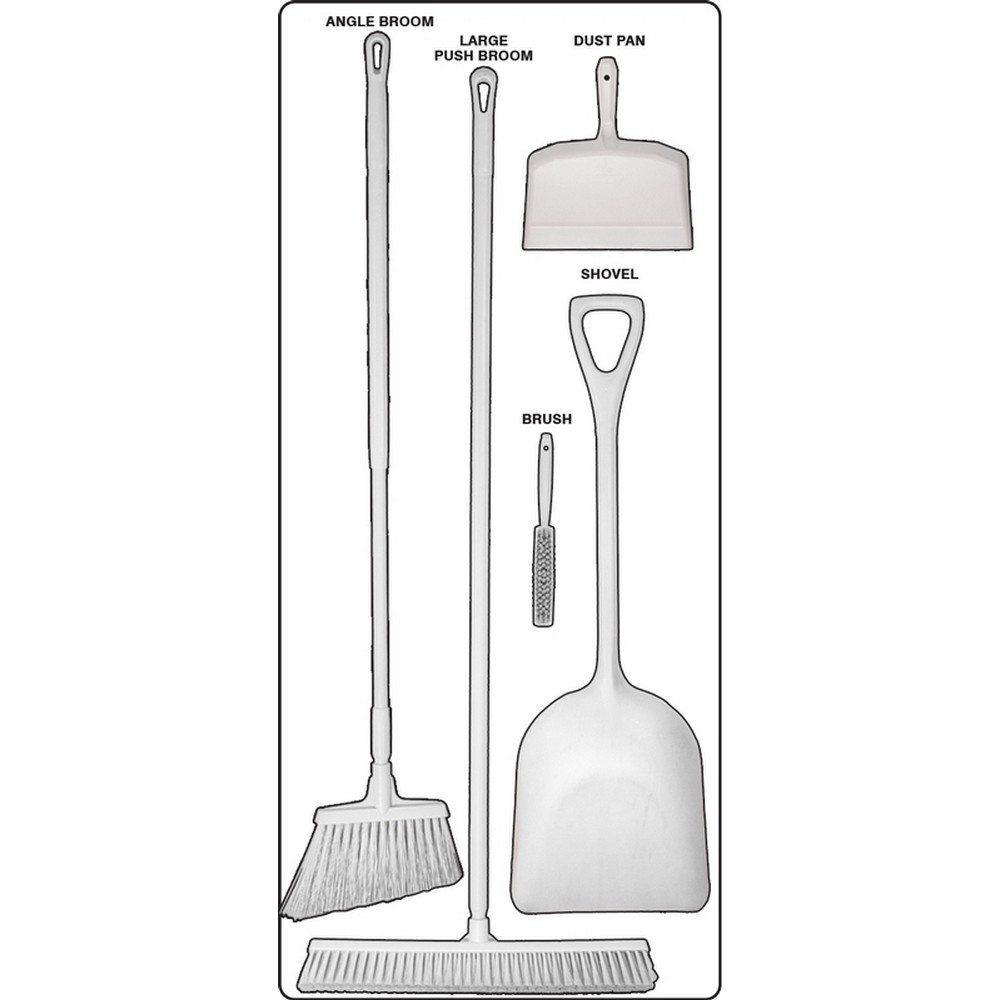 AccuformNMC PSB912WTWT Dry Zone Store-Boards Shadow Boards FB-X Accu-Shield White White Combo Kit