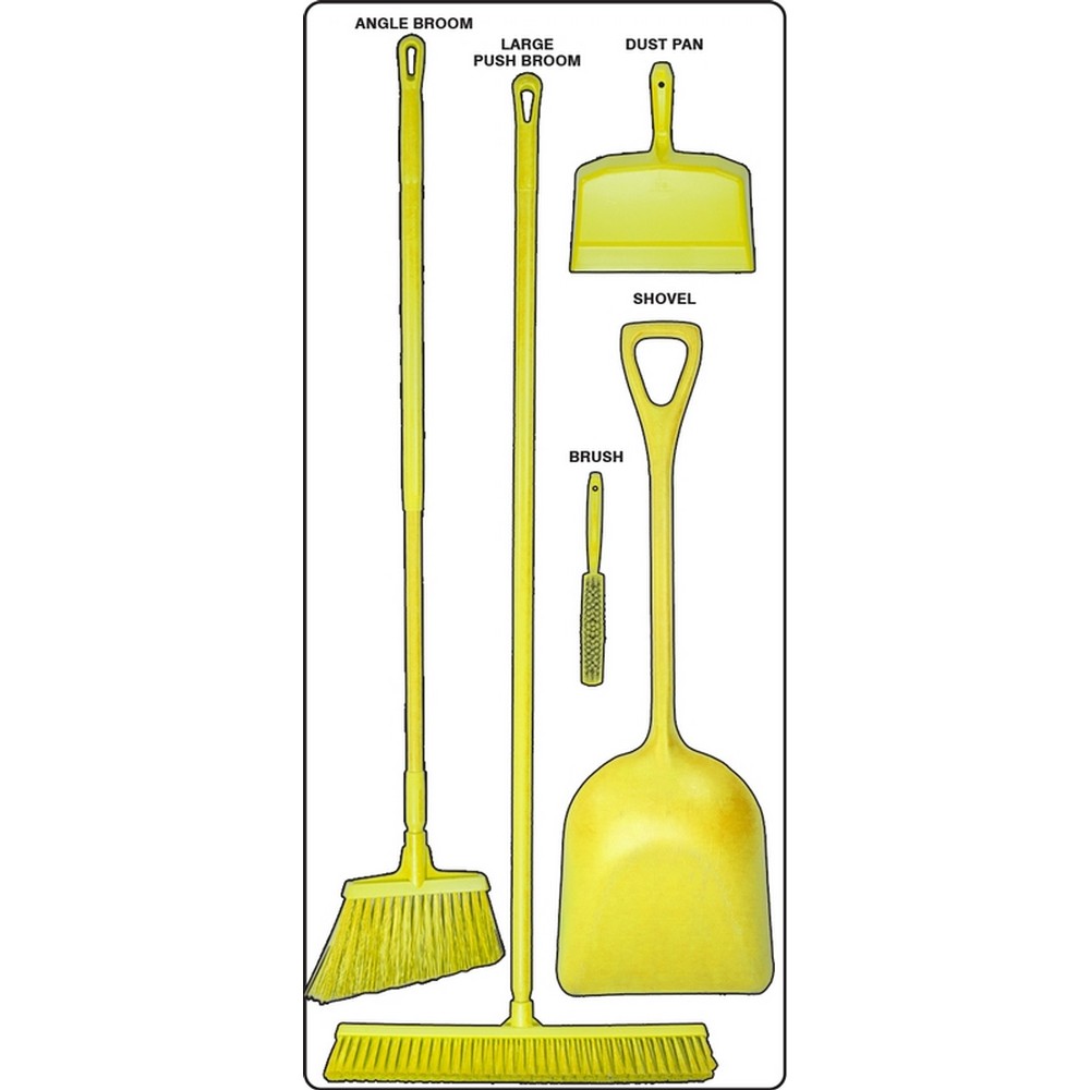 AccuformNMC PSB912WTYL Dry Zone Store-Boards Shadow Boards FB-X Accu-Shield White Yellow Combo Kit