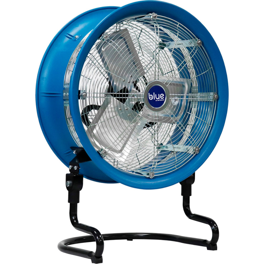 Patterson Fan BLUE 1800 18" Heavy Duty Floor Fan, 3-Speed, 3/8 HP, 115V