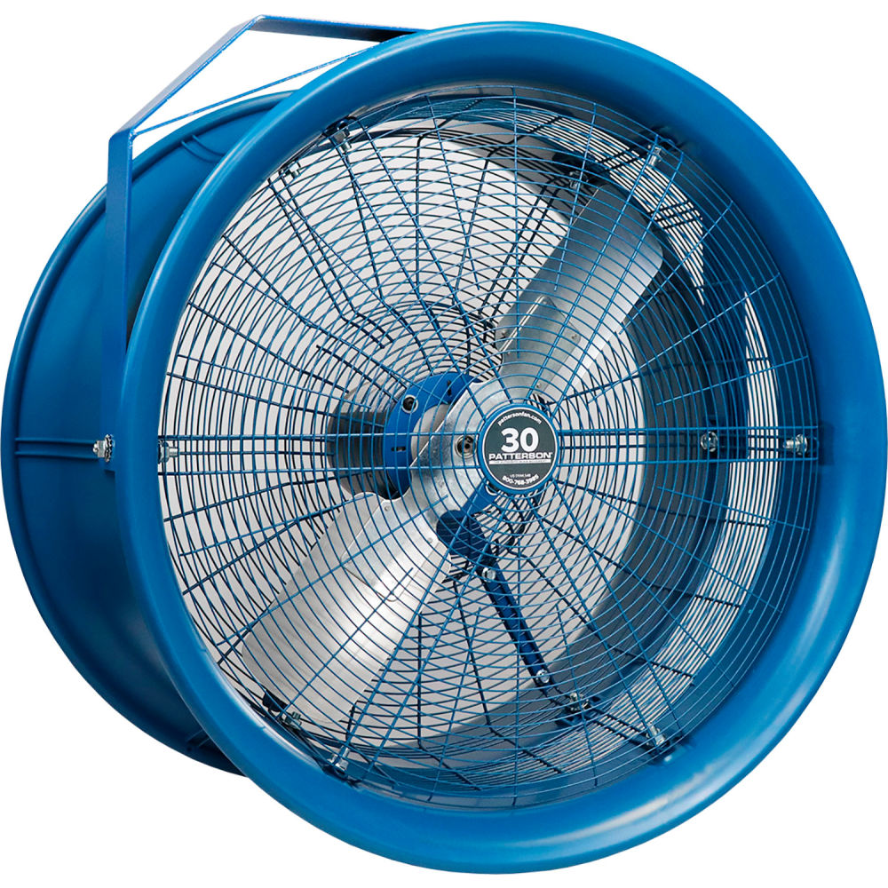 Patterson Fan H30A 30" High Velocity Industrial Fan w/ Yoke Mount, 115V, 12,000 CFM, 1 HP