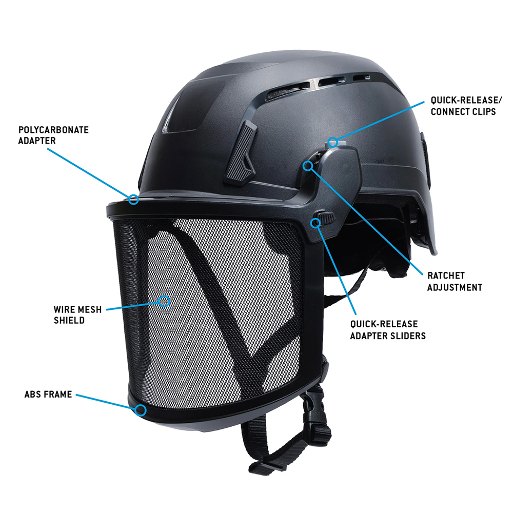 Pyramex HPT2FVM60 SL T2 Wire Mesh Face Shield