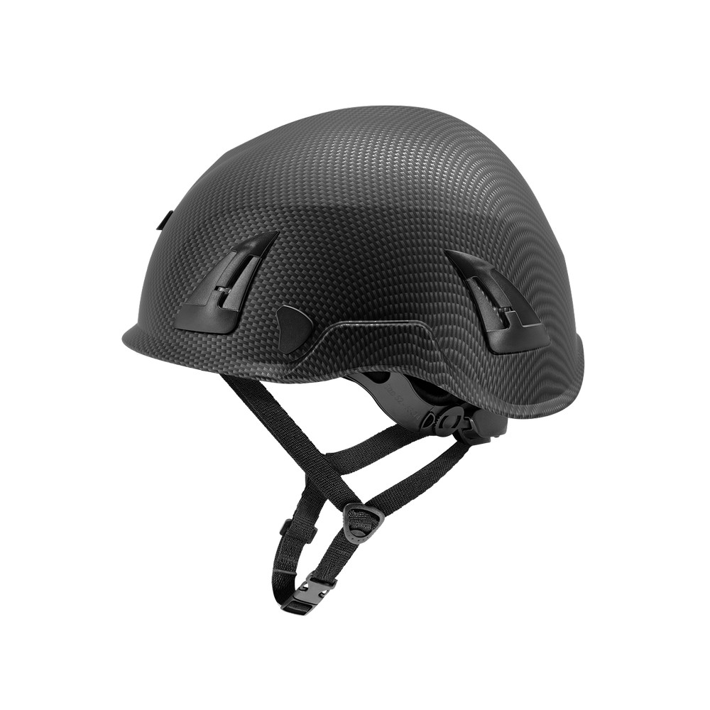 Global Glove HH-CH2-CB Bullhead Type II Safety Helmet, Black Graphite