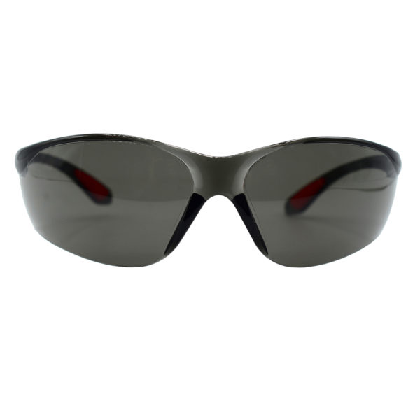 Cordova EML20S Machinist Lite Black Frame, Gray Lens, Single Wrap-Around Lens, Injected Temple Pads