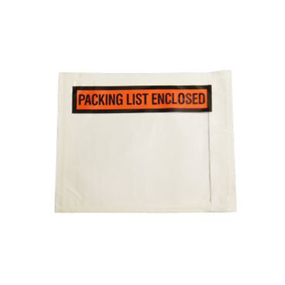 Wraptite PLE-PP405 4.5 x 5.5 Packing List Enclosed, Panel Face Packing List Envelope, 1,000/Case