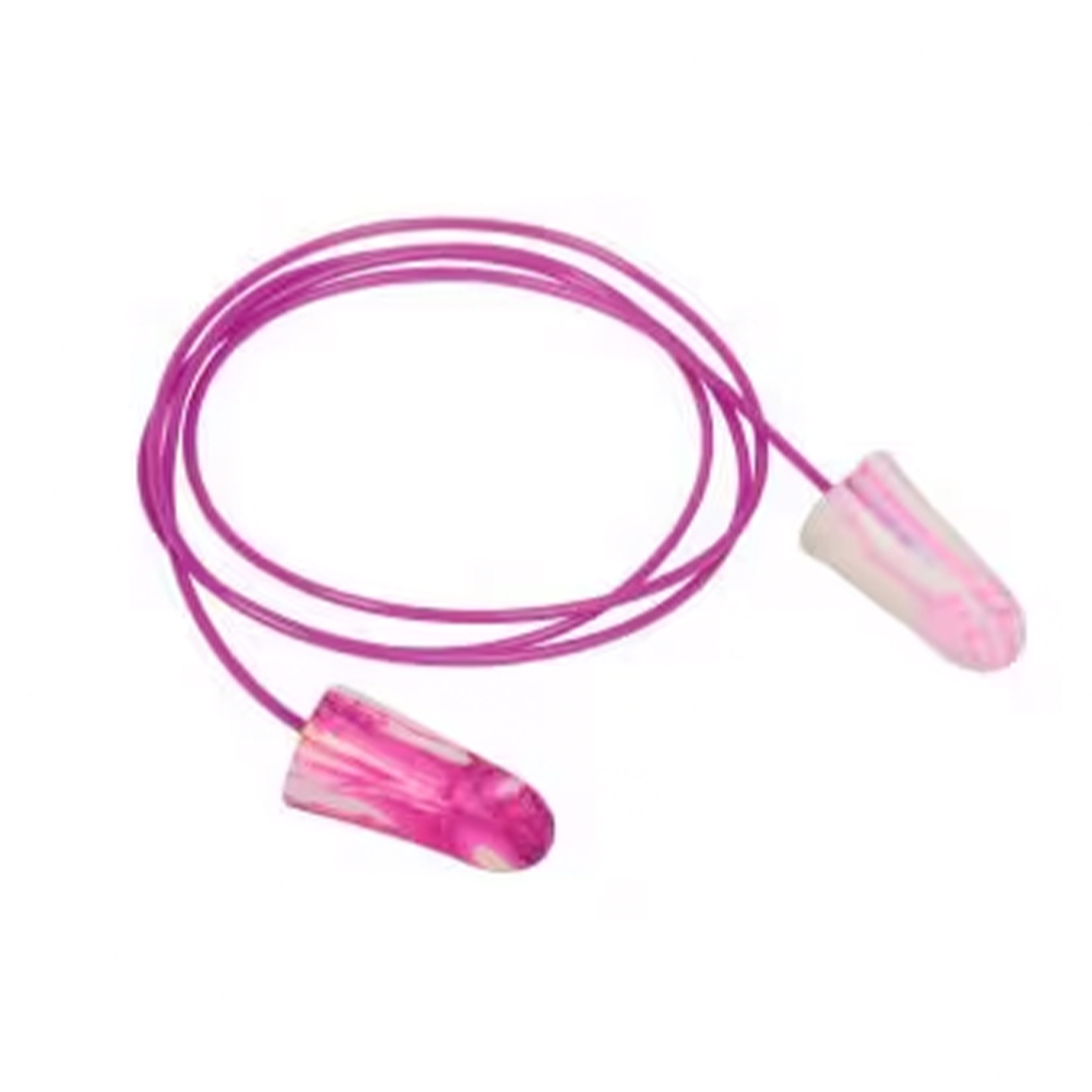 Moldex MLX6654 SparkPlugs Single-Use Multi-Color Foam Earplugs, Corded, NRR33, 100 Pairs/Box