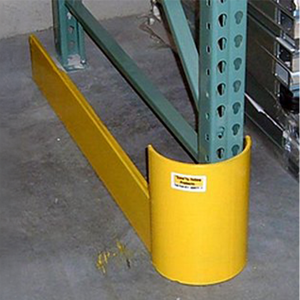 Savety Yellow RG-42DC-1/4 42" Double End of Aisle Post Protector, 1/4" Thick