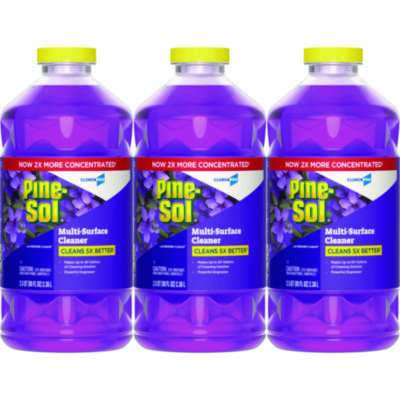 Pine-Sol CLO60608CT Multi-Surface Cleaner Disinfectant, Lavender, 80oz Bottle, 3 Bottles/Case