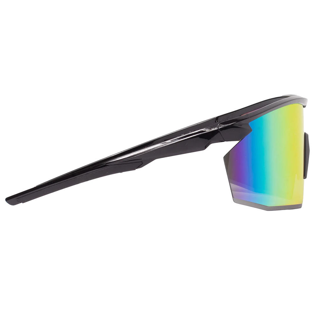 Pyramex SB11295ST PMXSPEC Half Frame Safety Glasses - Shiny Black Frame, Spectrum Mirror, Anti-fog
