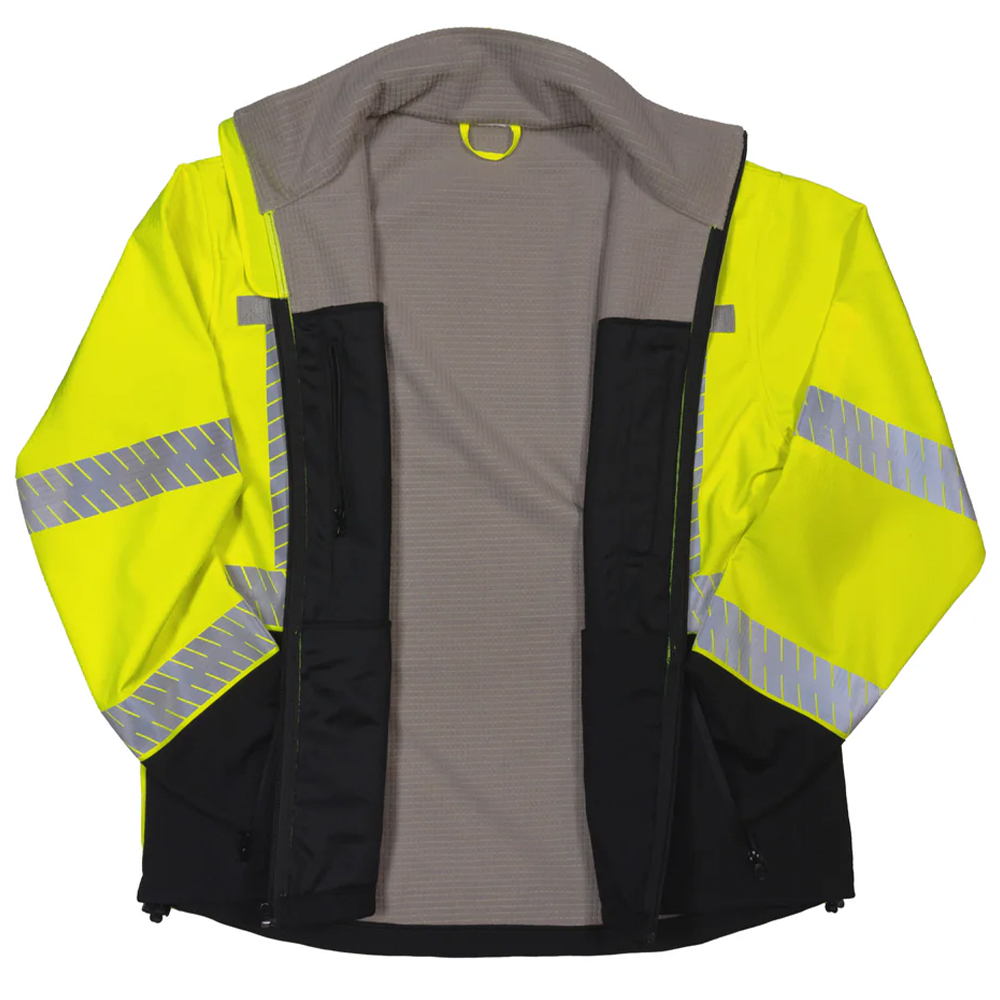 Pyramex Safety RJ40 All-Weather Hi-Vis Lime Jacket ANSI Type R Class 3