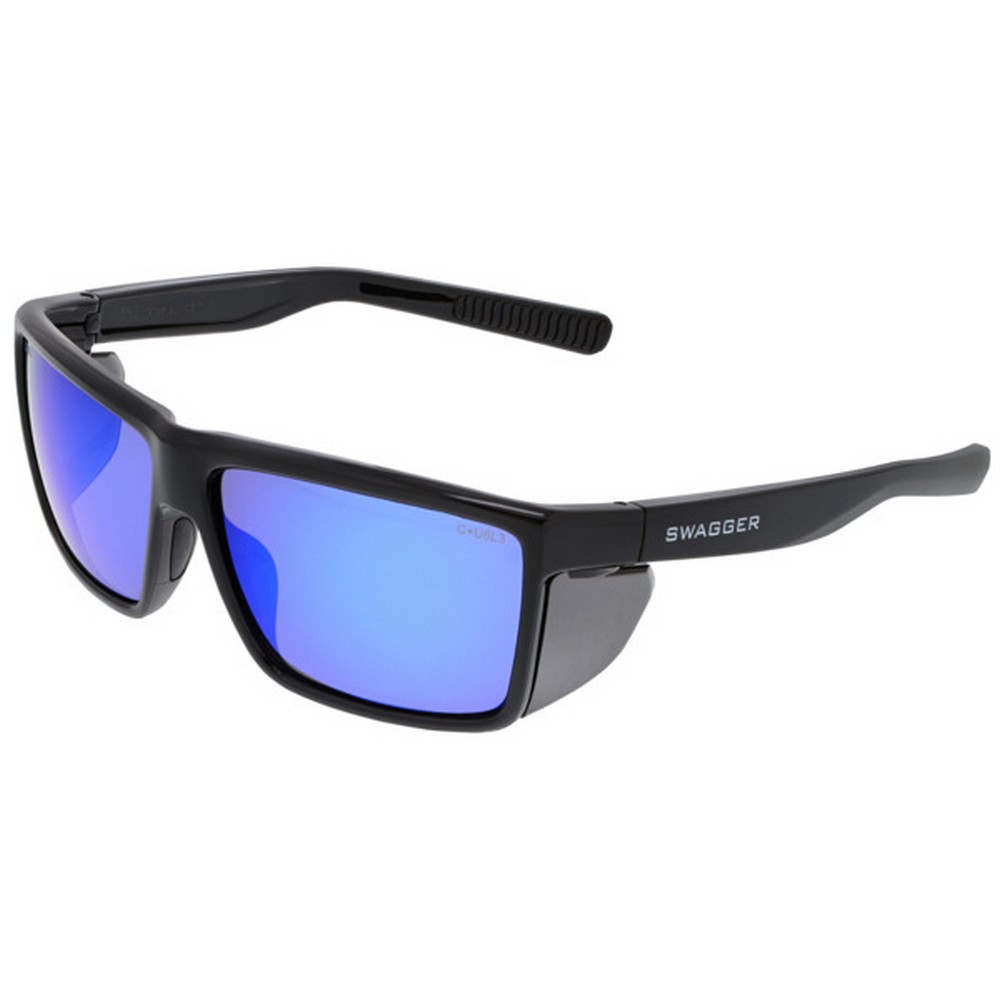 MCR Safety SR218B Swagger SR2 Safety Glasses Blue Diamond Mirror Lenses