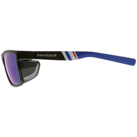 MCR Safety SR238BZDC Swagger SR2 Safety Glasses Blue Diamond Mirror Lenses