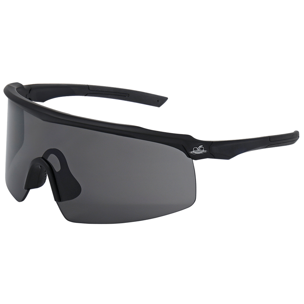 Bullhead Safety BH3263AF - Whipray Smoke Anti-Fog Lens, Matte Black Frame Safety Glasses