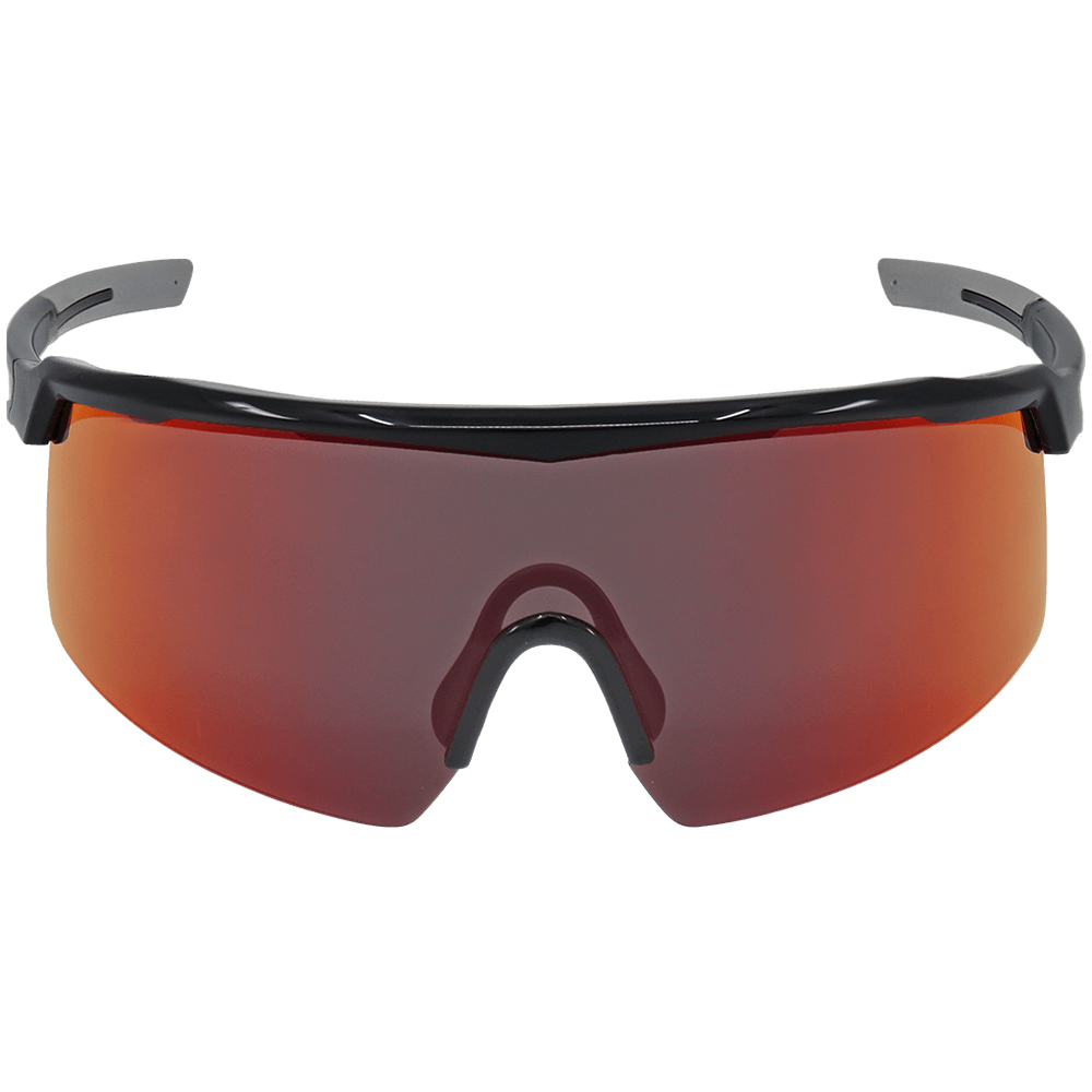 Bullhead Safety BH32510PFT - Whipray Red Mirror Performance Fog Technology Lens, Shiny Black Frame Safety Glasses