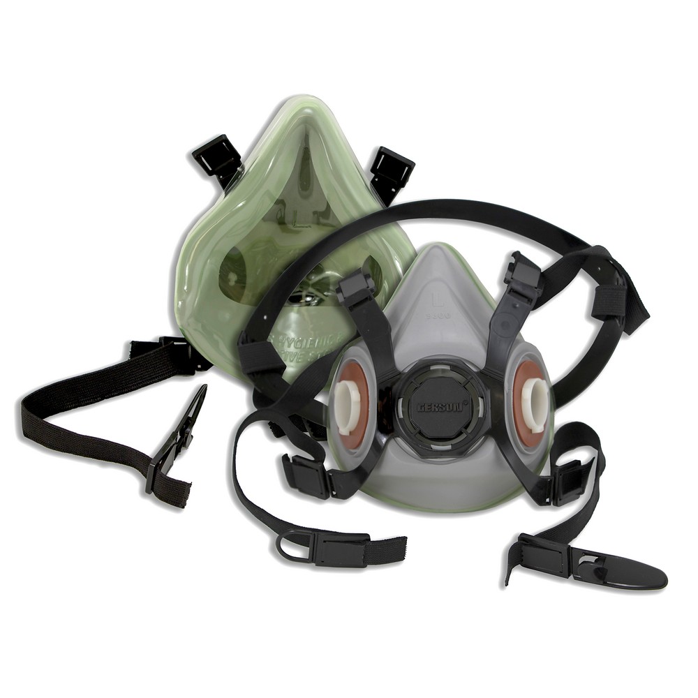 Gerson 0871483 Reusable TPE Half-Mask Facepiece - Medium