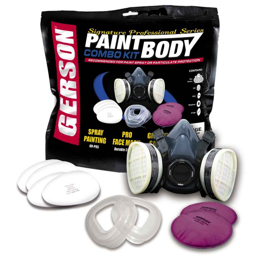 Gerson 089251-KIT Signature Paint and Body Combo Kit  Silicone Half-Mask Combo Kit - Medium