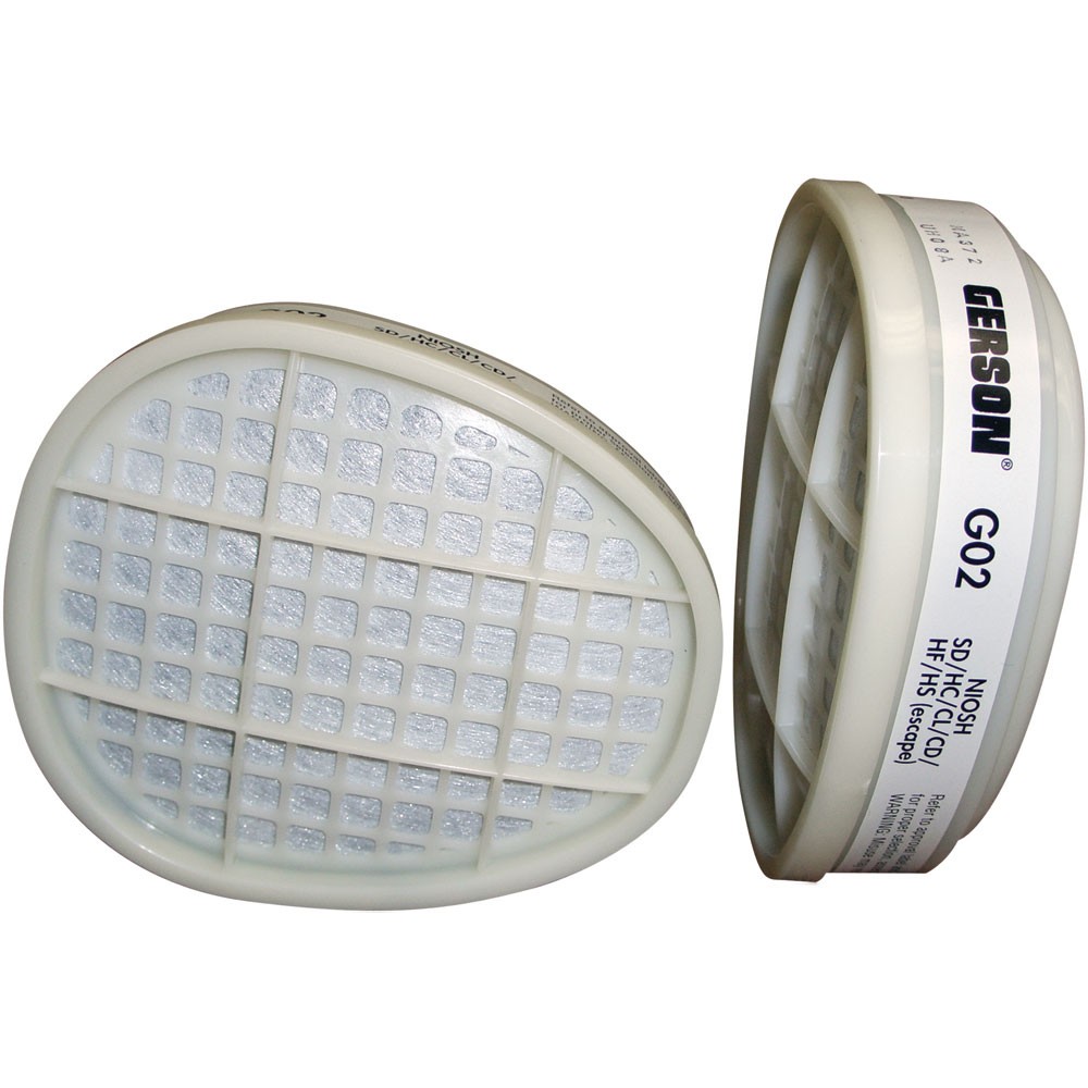 Gerson 0871479 Cartridge - Acid Gas, 2-pack